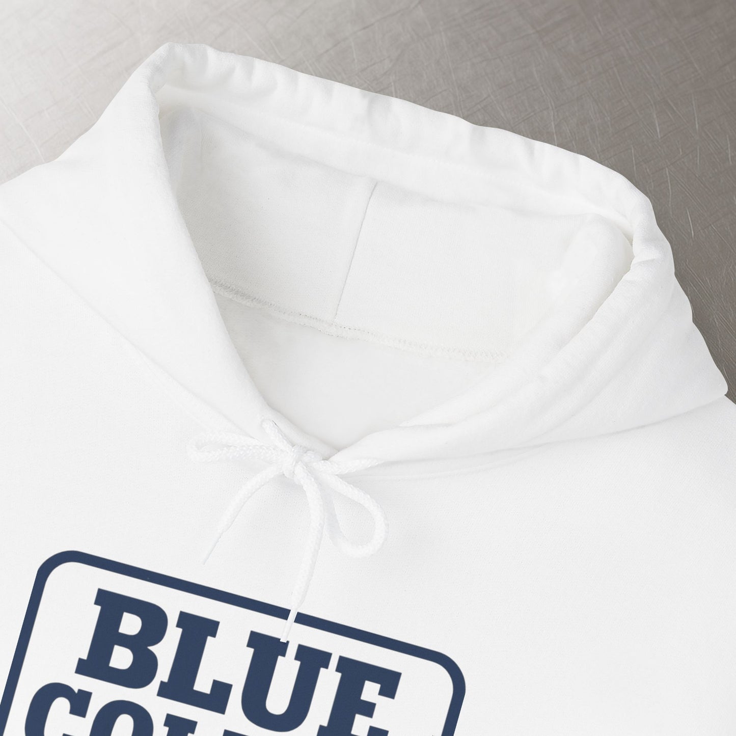 'Blue Collar Trash' Men's Hoodie, Motivational Sweater