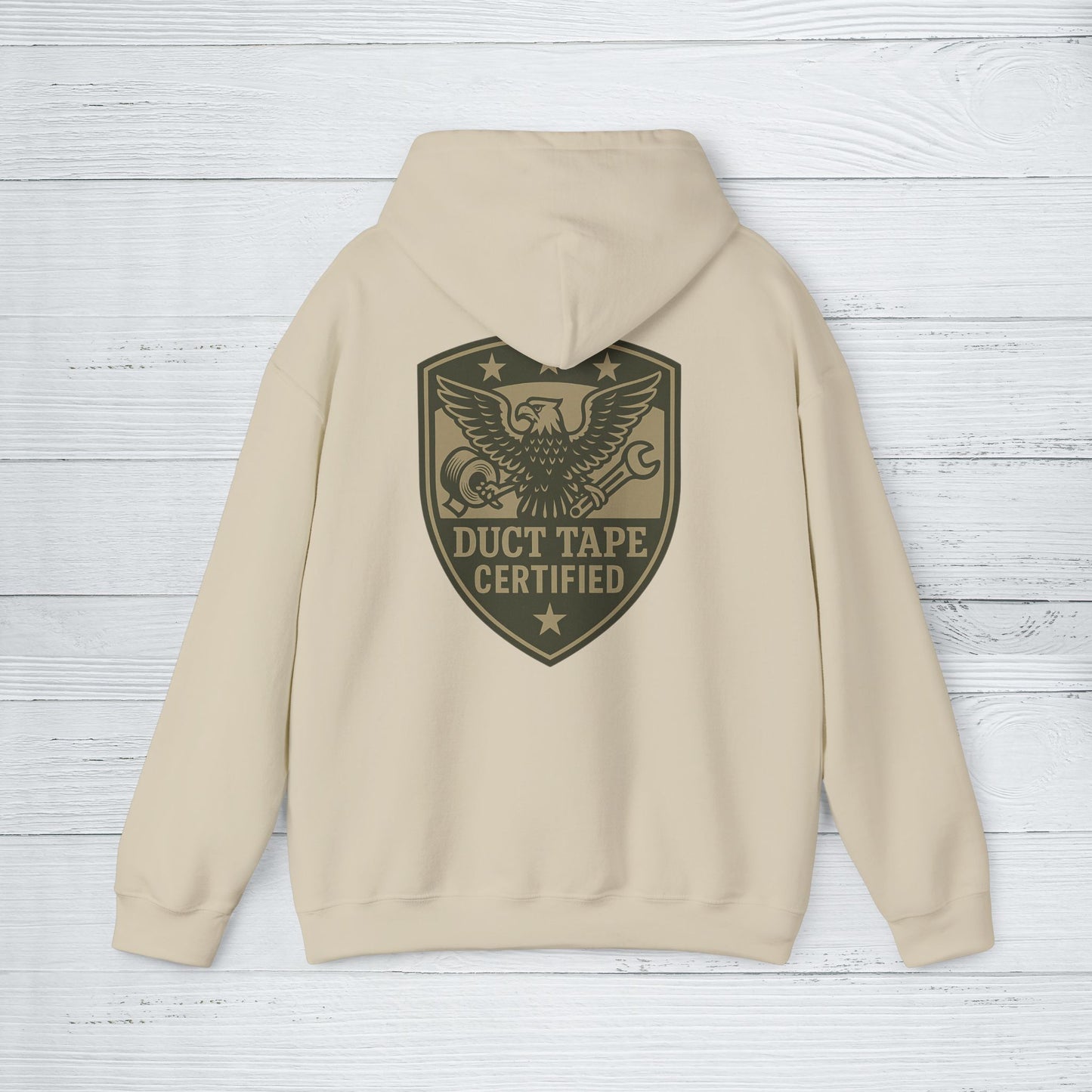 'Duct Tape Certified' Hoodie, Motivational Sweater