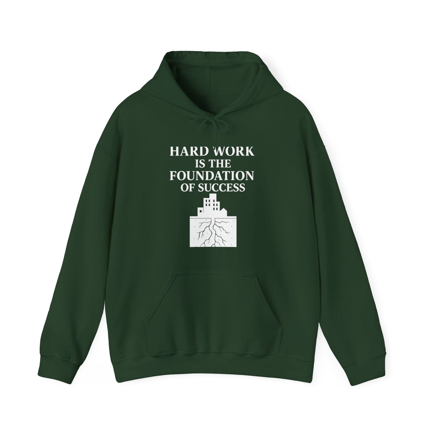 'Hard work is the Foundation of Success' Men's Hoodie, Motivational Sweater