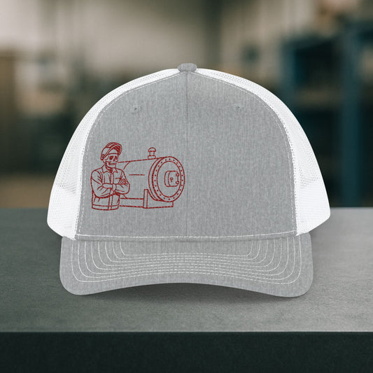 “Boilermaker Visual Skull Design” Hat, embroidered Boilermaker Hat