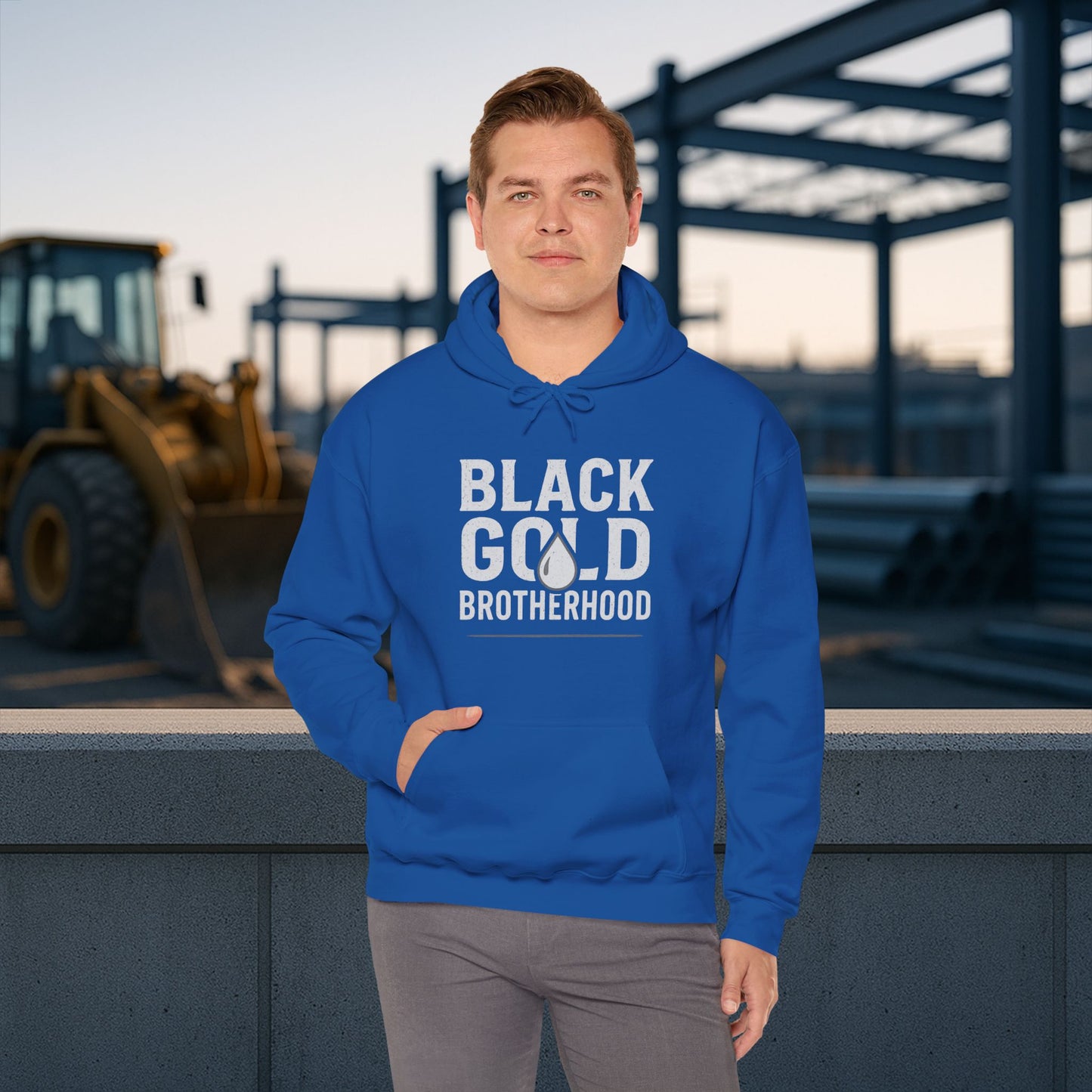 'Black Gold Brotherhood' Hoodie, Motivational Sweater