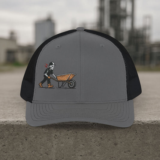 Labourer Embroidered Grit Visual hat, Laborer cap