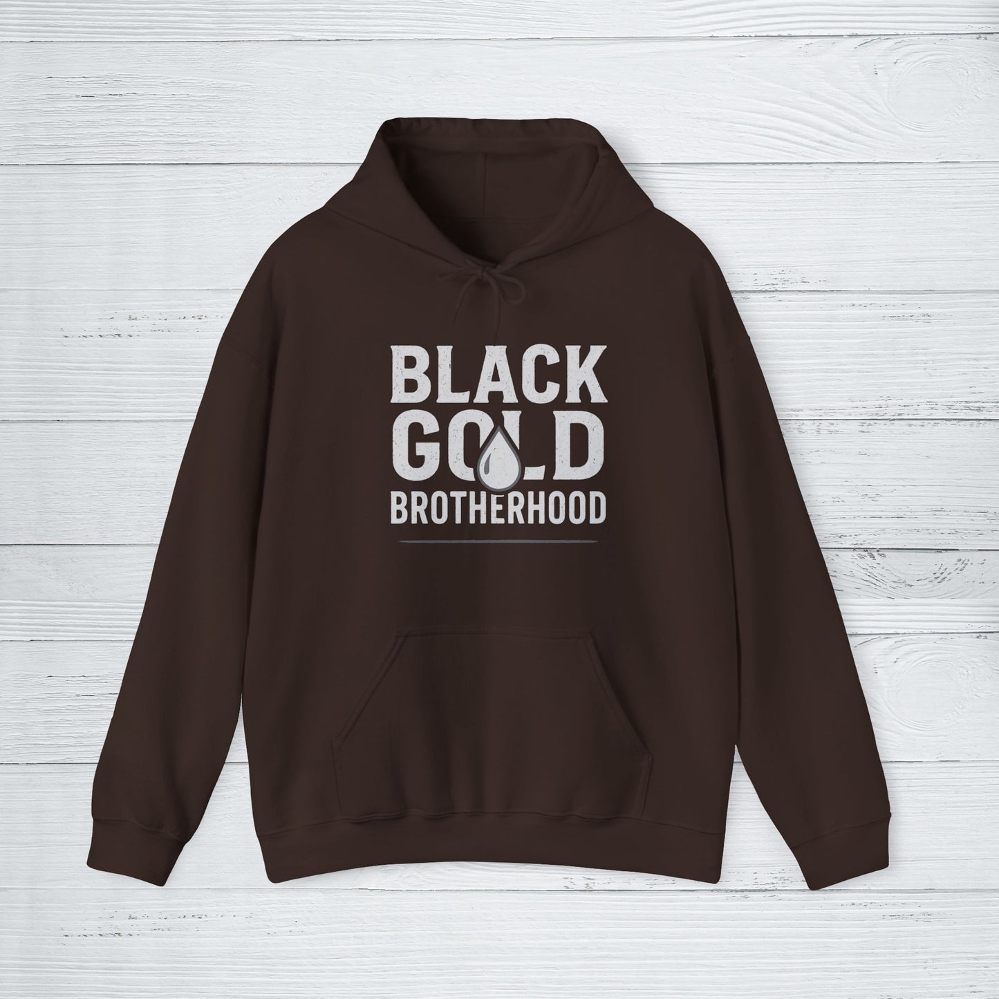 'Black Gold Brotherhood' Hoodie, Motivational Sweater