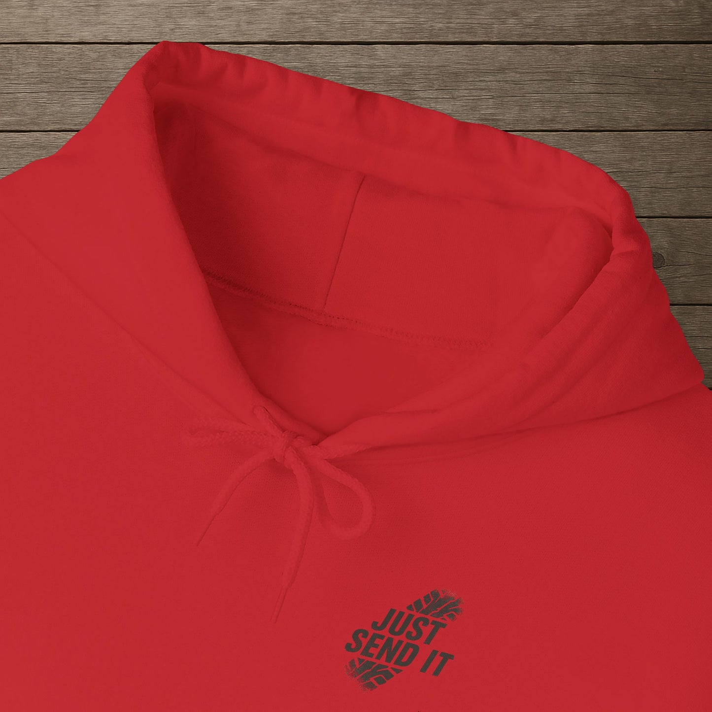 'Just Send It' Men's Hoodie, Motivational Sweater
