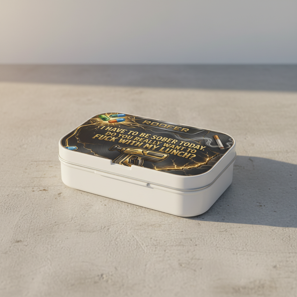 'Don't Mess With My Lunch' Lunch Box, Roofer Funny Food Storage