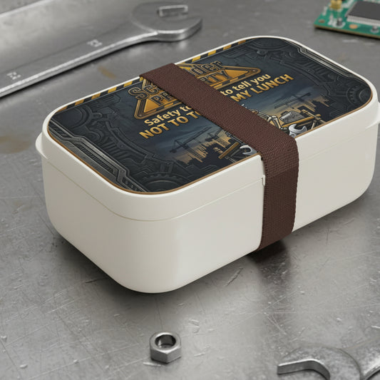 'Safety Said Don't Touch' Lunch Box, Scaffolder Funny Food Storage
