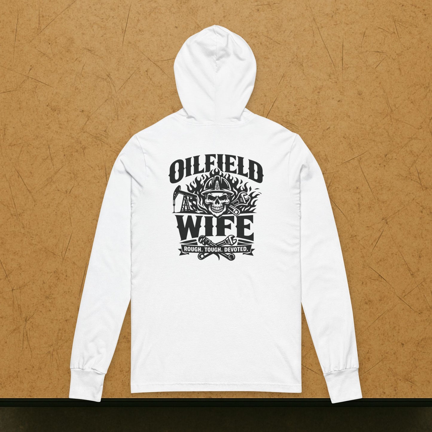 “OILFIELD WIFE” Spouse Hoodie, Oil Field Wife Pride Pullover