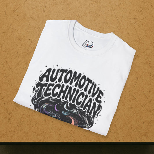 Automotive Technician T-Shirt, Mechanic Cosmic T-Shirt