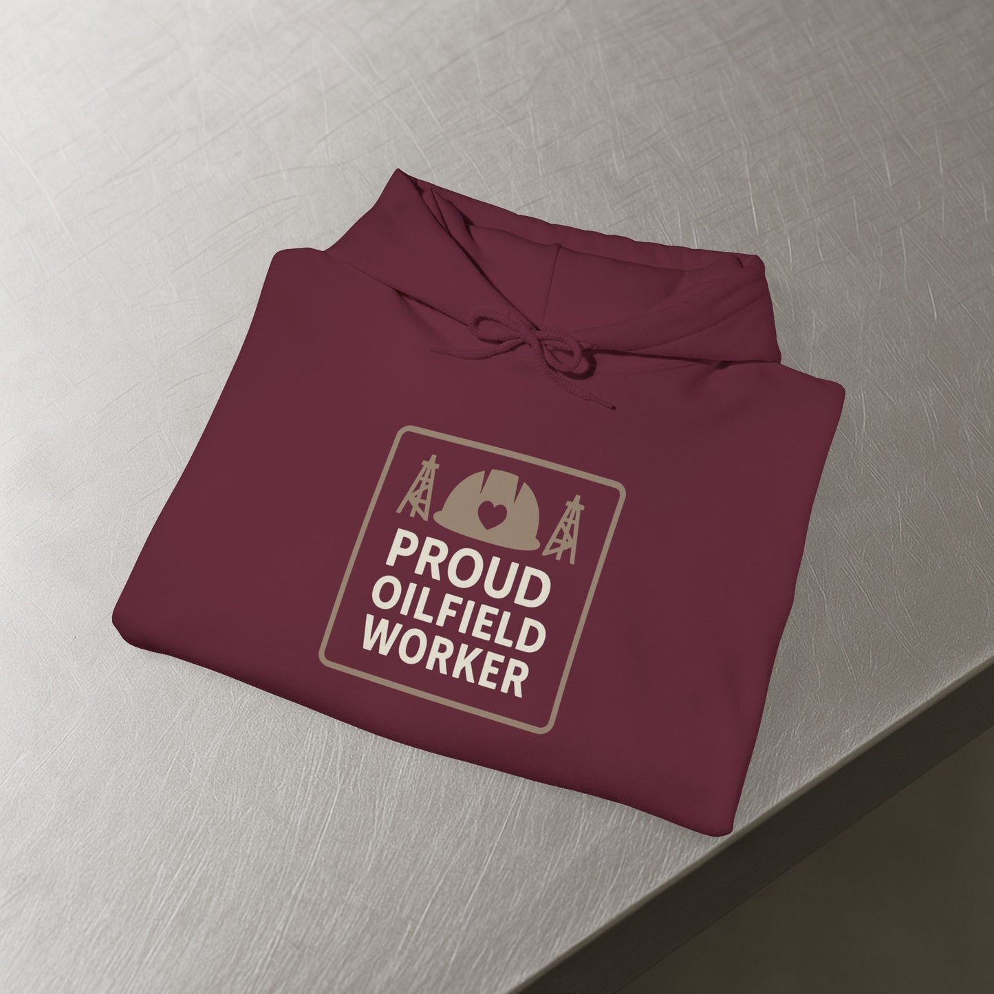 'Proud Oilfield Worker' Hoodie, Motivational Sweater