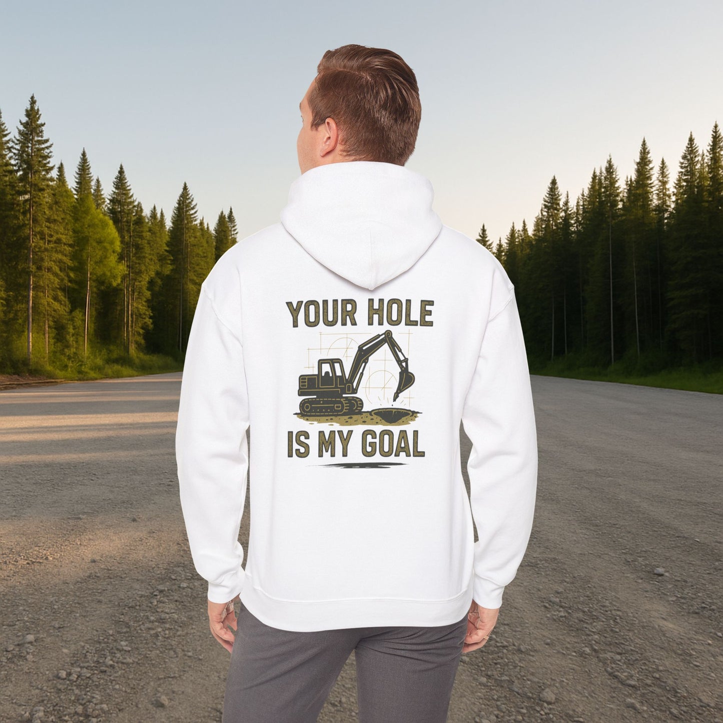 'Your Hole Is My Goal' Hoodie, Funny Motivational Sweater