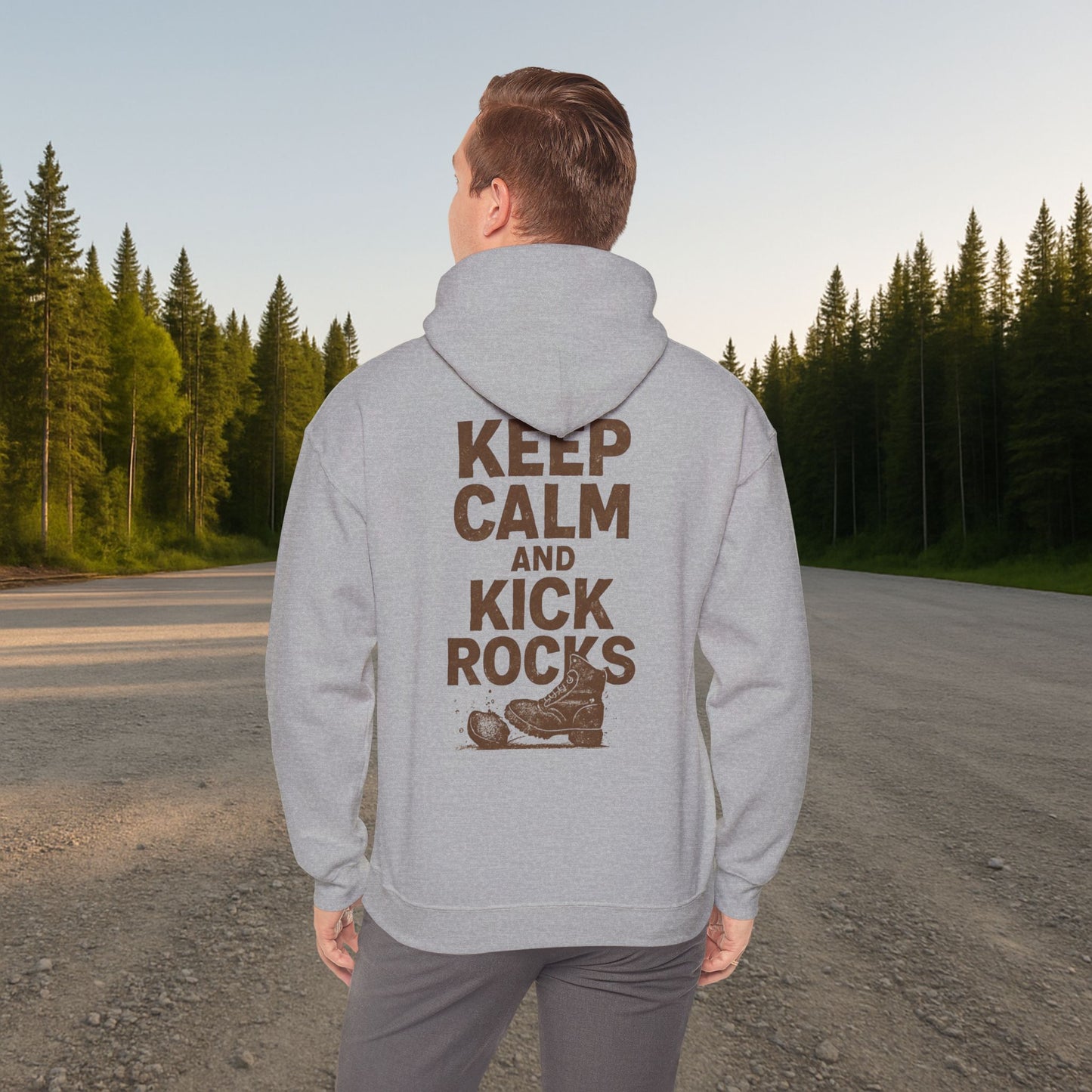 'Keep Calm and Kick Rocks' Hoodie, Funny Motivational Sweater
