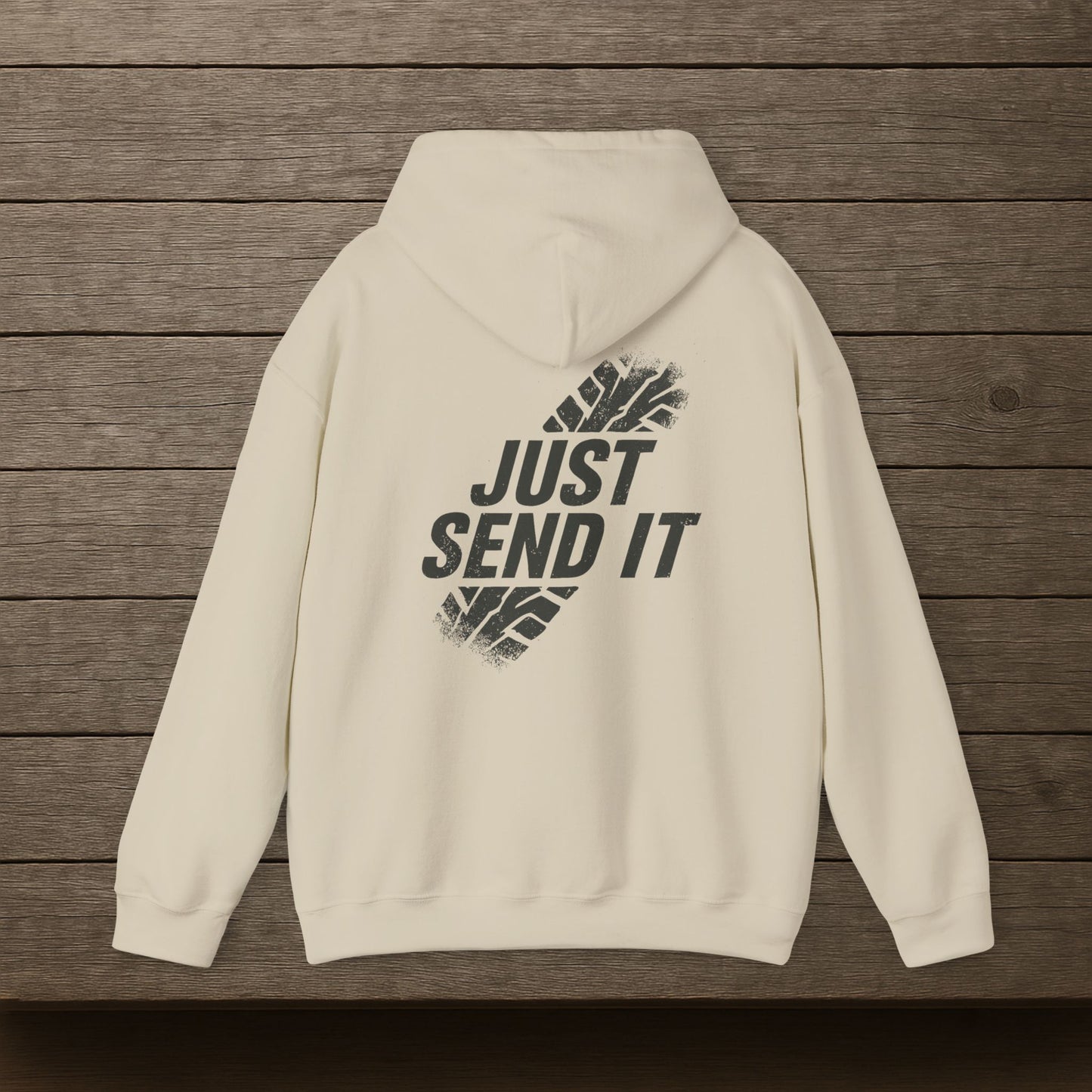 'Just Send It' Men's Hoodie, Motivational Sweater