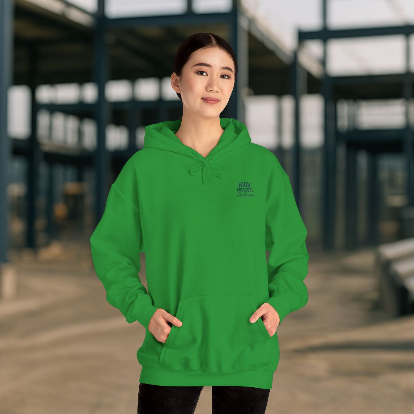 'High Pressure, Low Drama' Men's Hoodie, Motivational Sweater