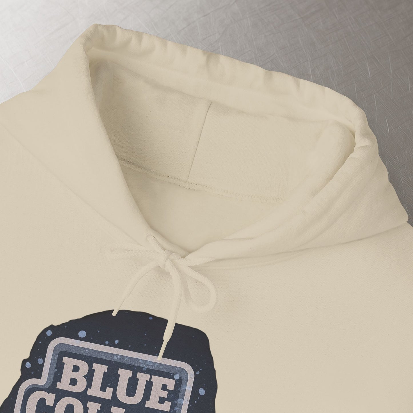 'Blue Collar As Fuck' Hoodie, Motivational Sweater