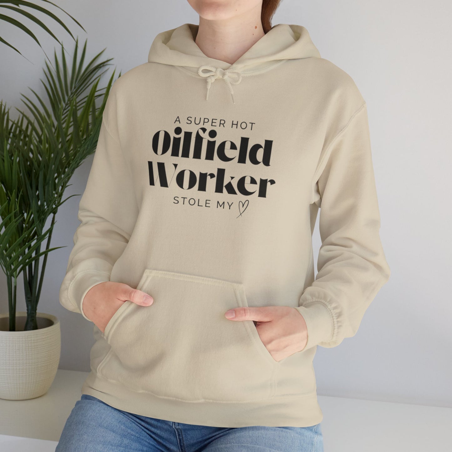 'Superhot Oilfield Worker Stole My Heart' Sweater - Funny Spouse, Wives, Girlfriends Sweater