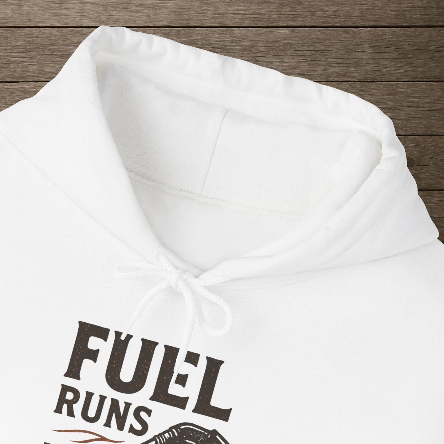 'Fuel Runs Through My Veins' Hoodie, Motivational Sweater