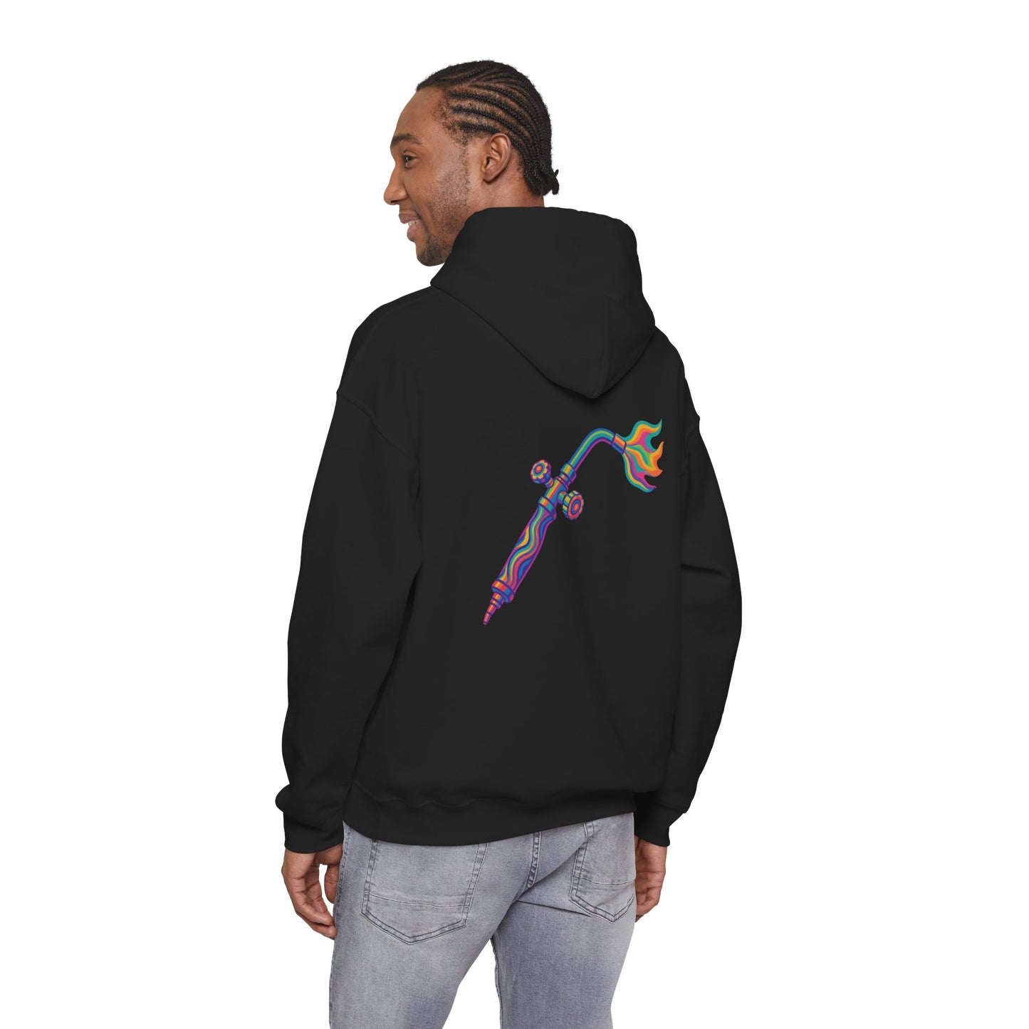 Psychedelic Torch Hoodie, Welder Sweater