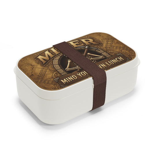 'Mind Your Own Lunch' Lunch Box, Miner Funny Food Storage