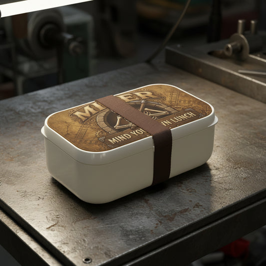 'Mind Your Own Lunch' Lunch Box, Miner Funny Food Storage
