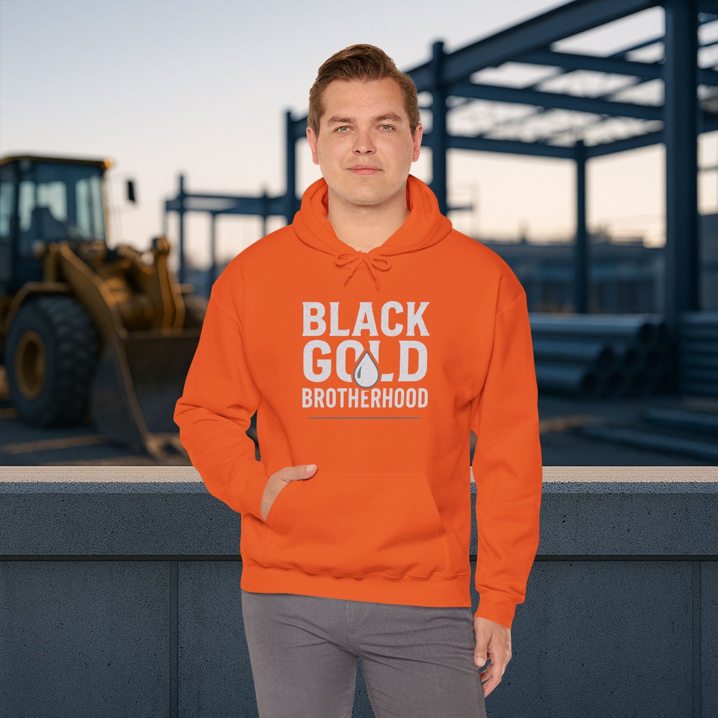 'Black Gold Brotherhood' Hoodie, Motivational Sweater