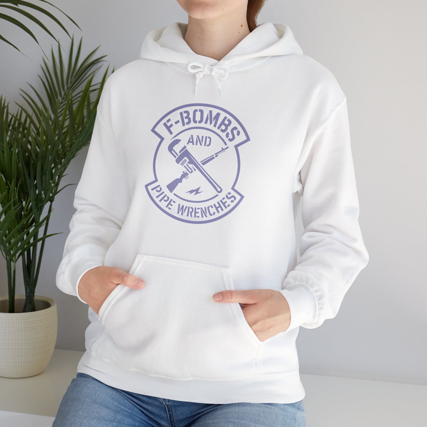 'F-Bombs and Pipe Wrenches' Hoodie, Motivational Sweater