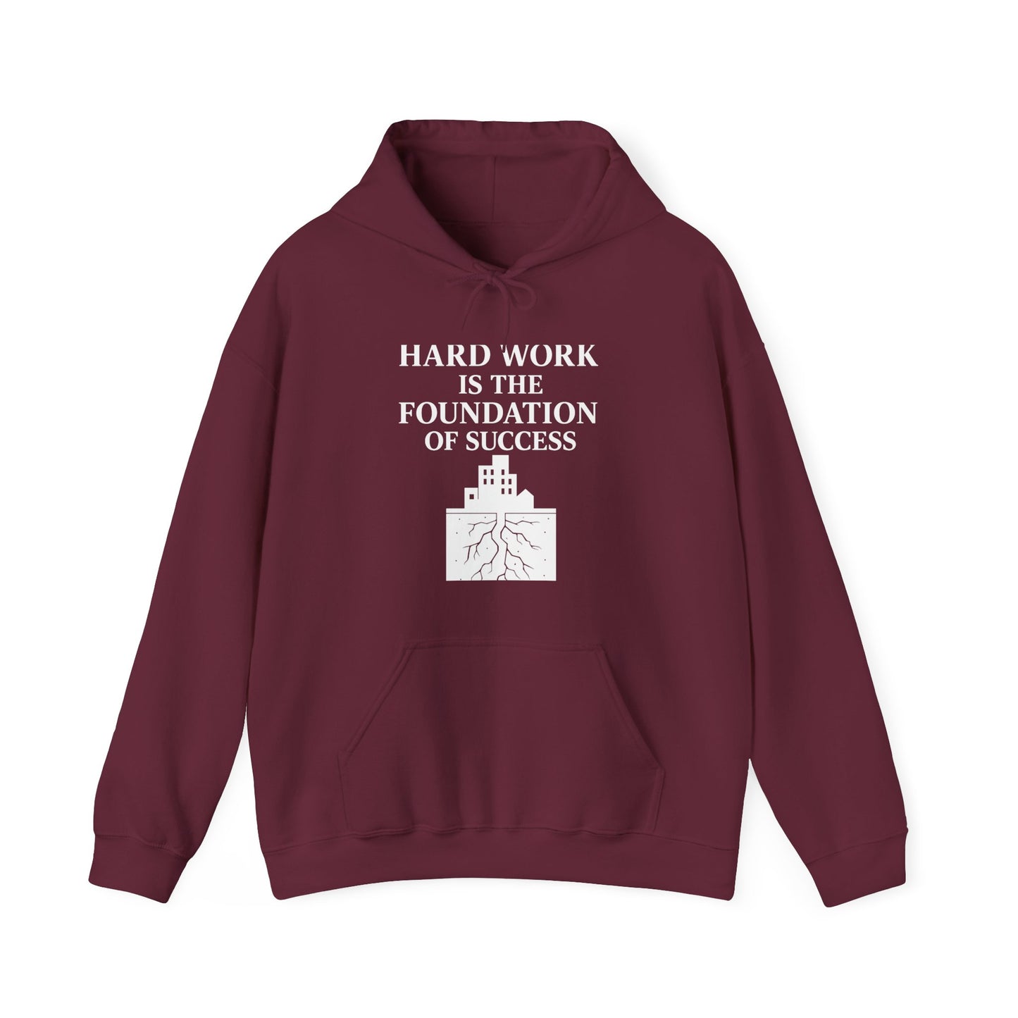 'Hard work is the Foundation of Success' Men's Hoodie, Motivational Sweater