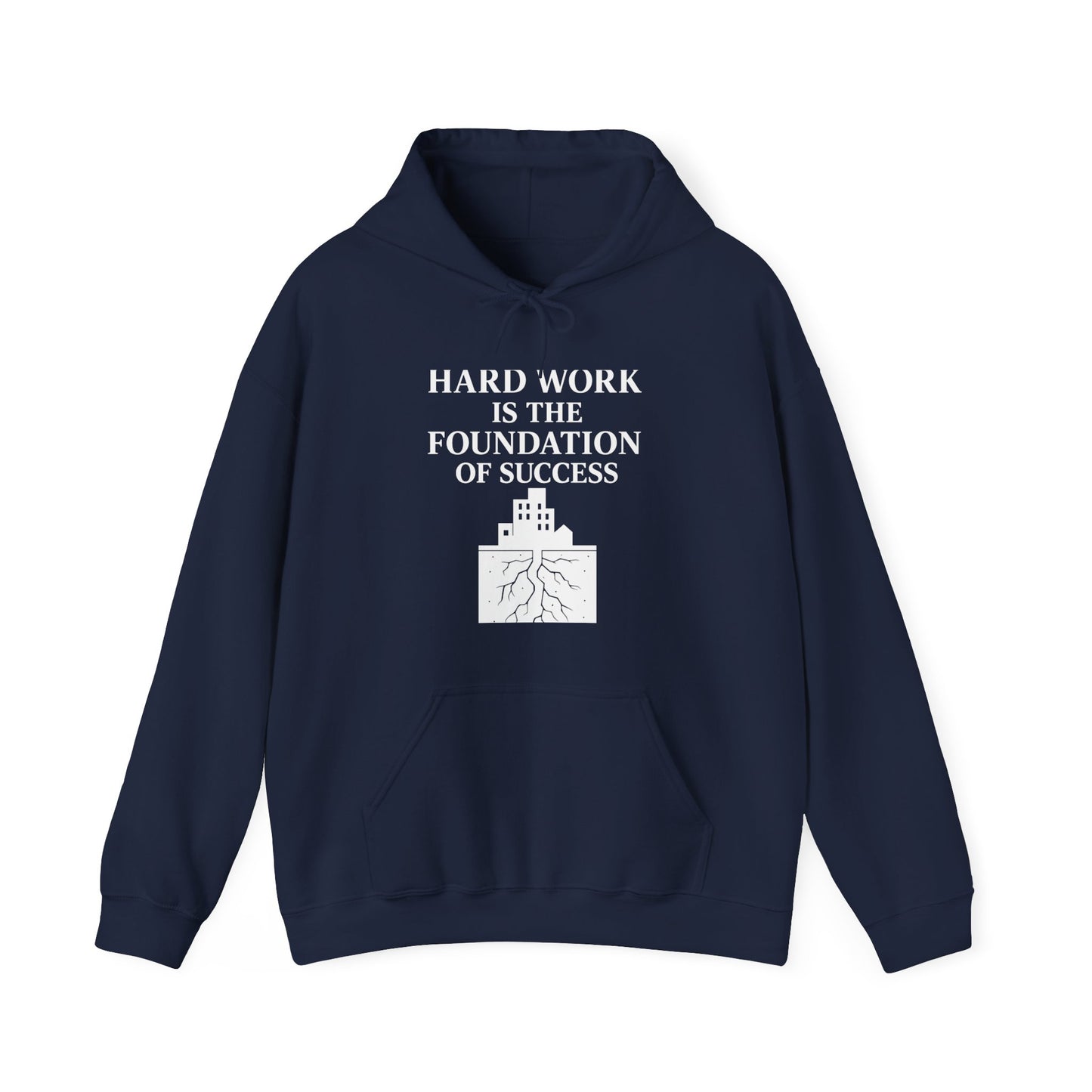 'Hard work is the Foundation of Success' Men's Hoodie, Motivational Sweater