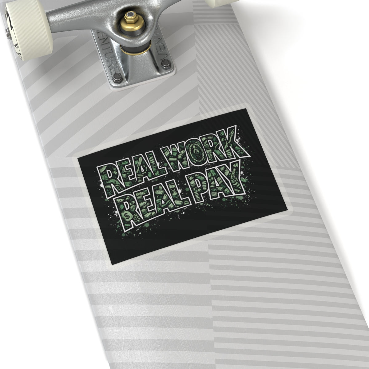 Real Work Real Pay Sticker – Blue Collar Work Ethic Decal