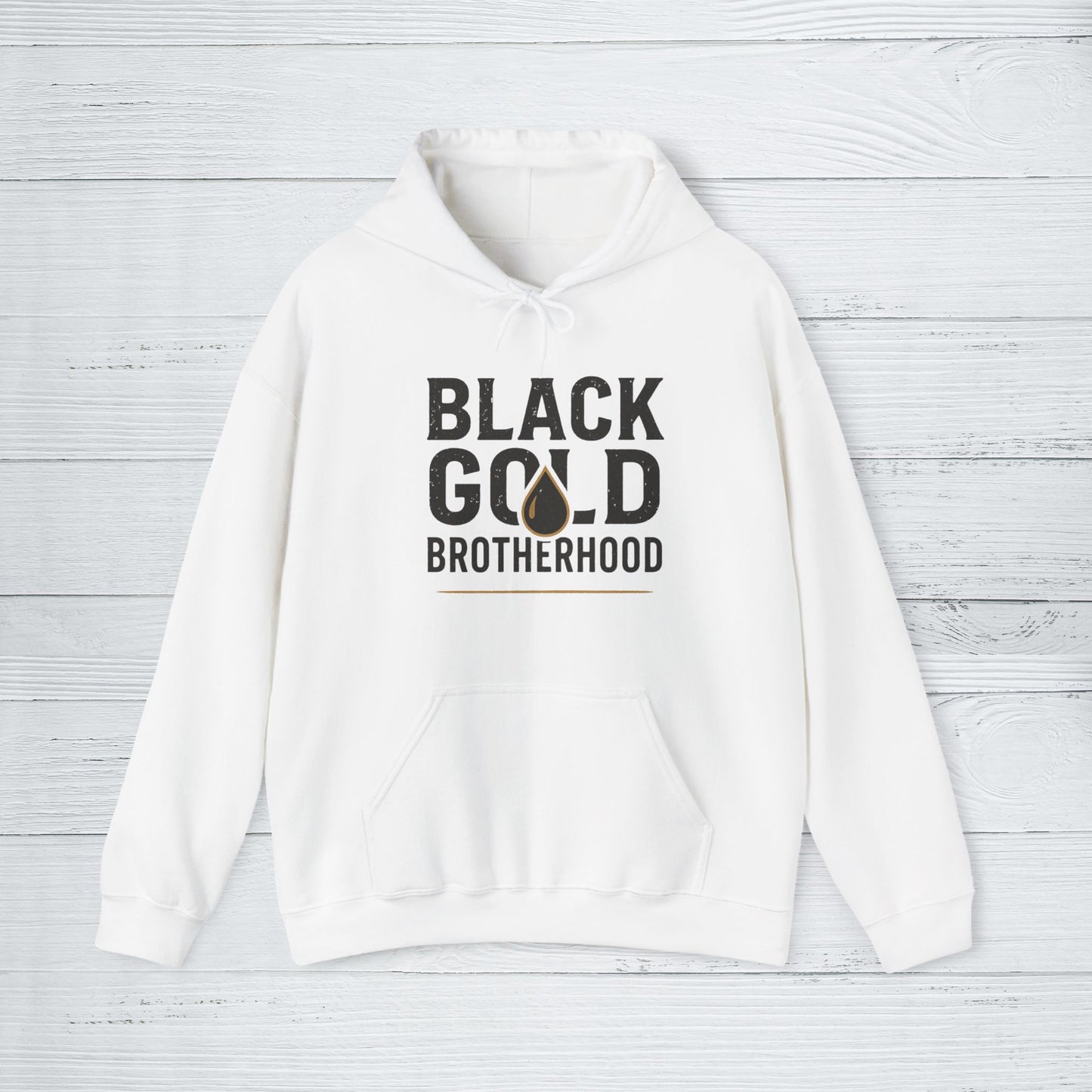 'Black Gold Brotherhood' Hoodie, Motivational Sweater