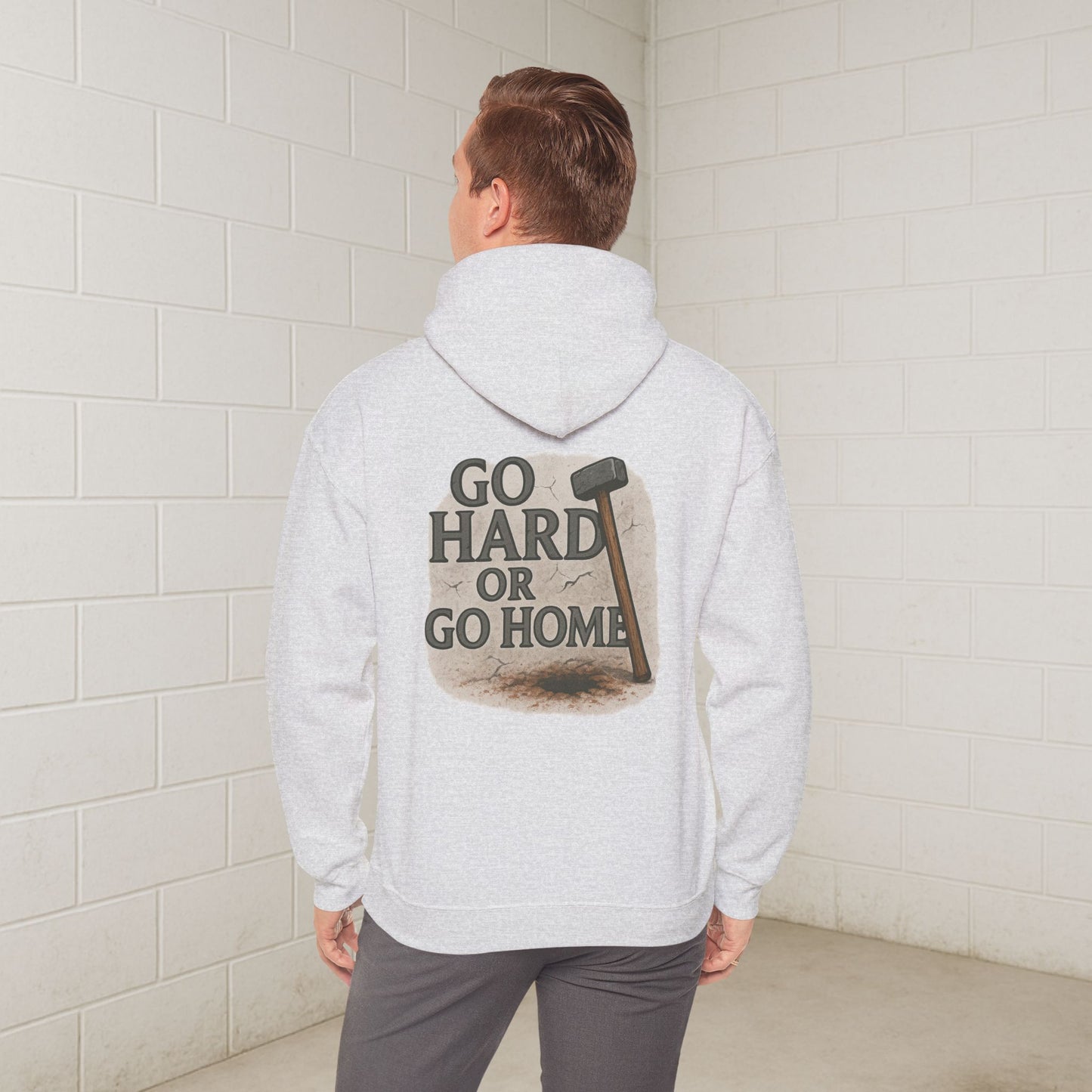 'Go Hard or Go Home' Hoodie, Funny Motivational Sweater