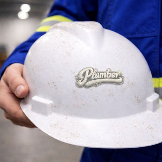 Plumber Sticker, Plumbing Pride Hardhat Stickers