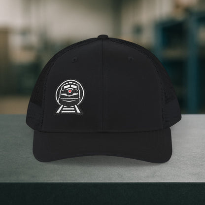Embroidered Railroad Engine Hat, Railroader Cap