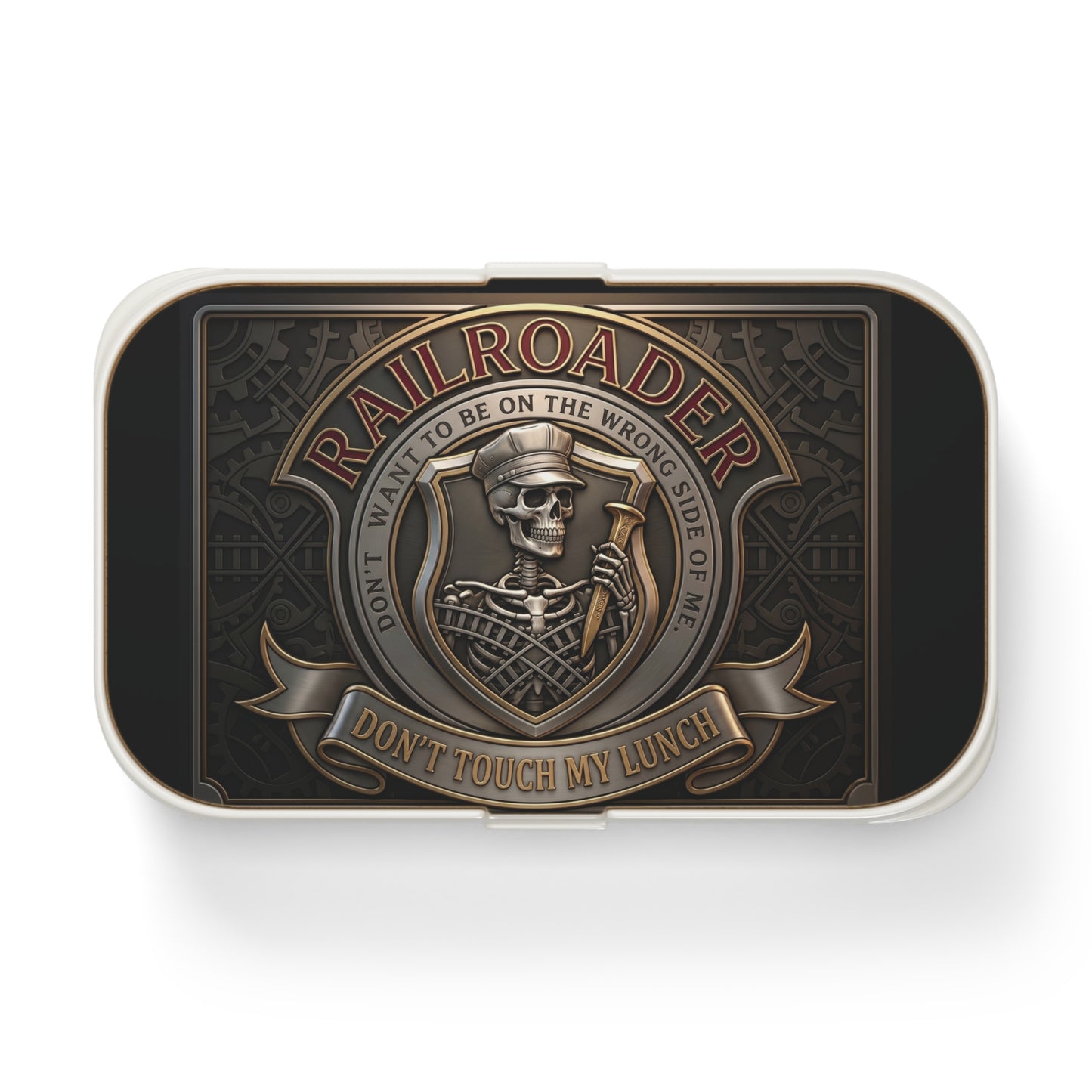 Don't Touch My Lunch' Lunch Box, Railroader Funny Food Storage