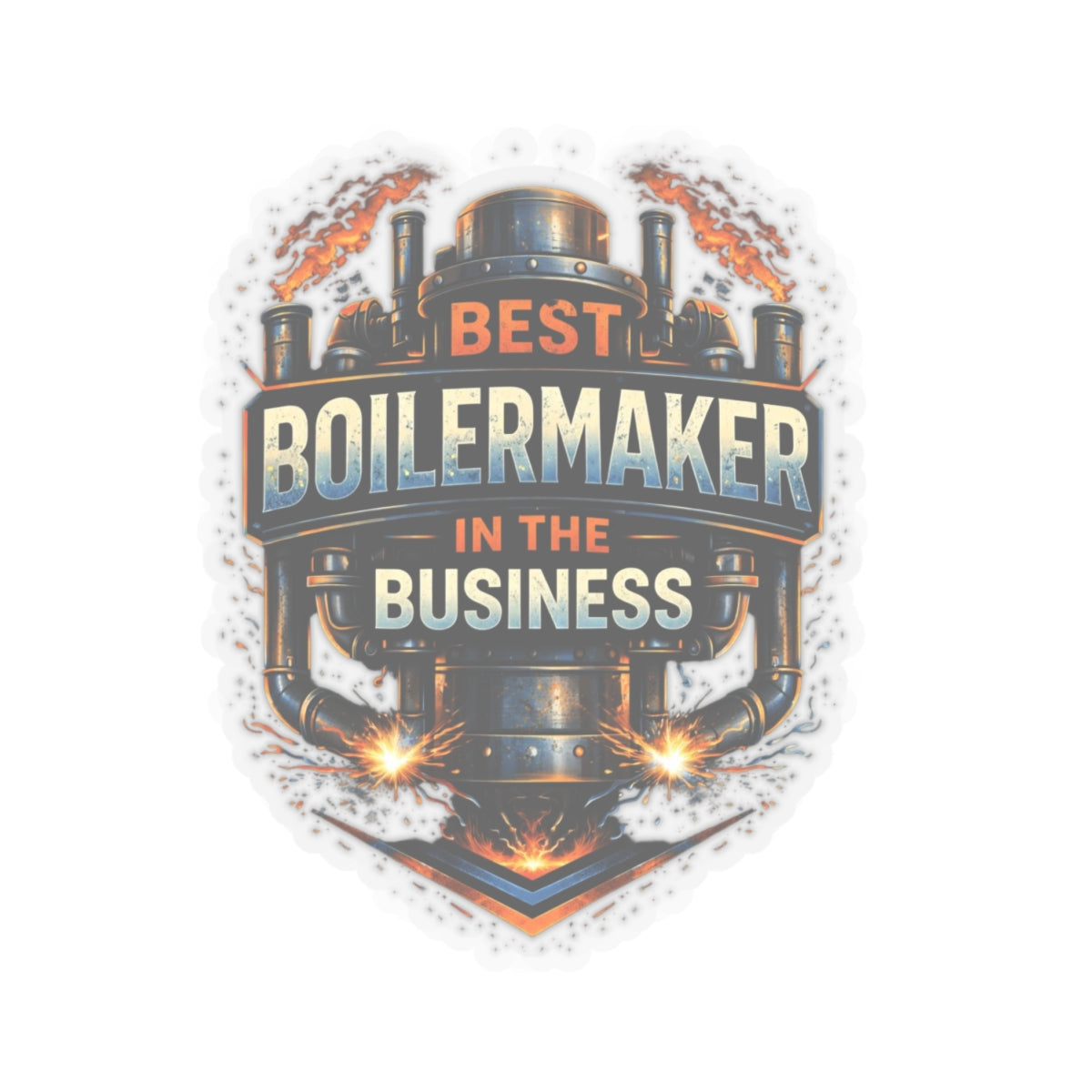 Best Boilermaker in the Business Sticker, Boilermaker Hardhat Stickers