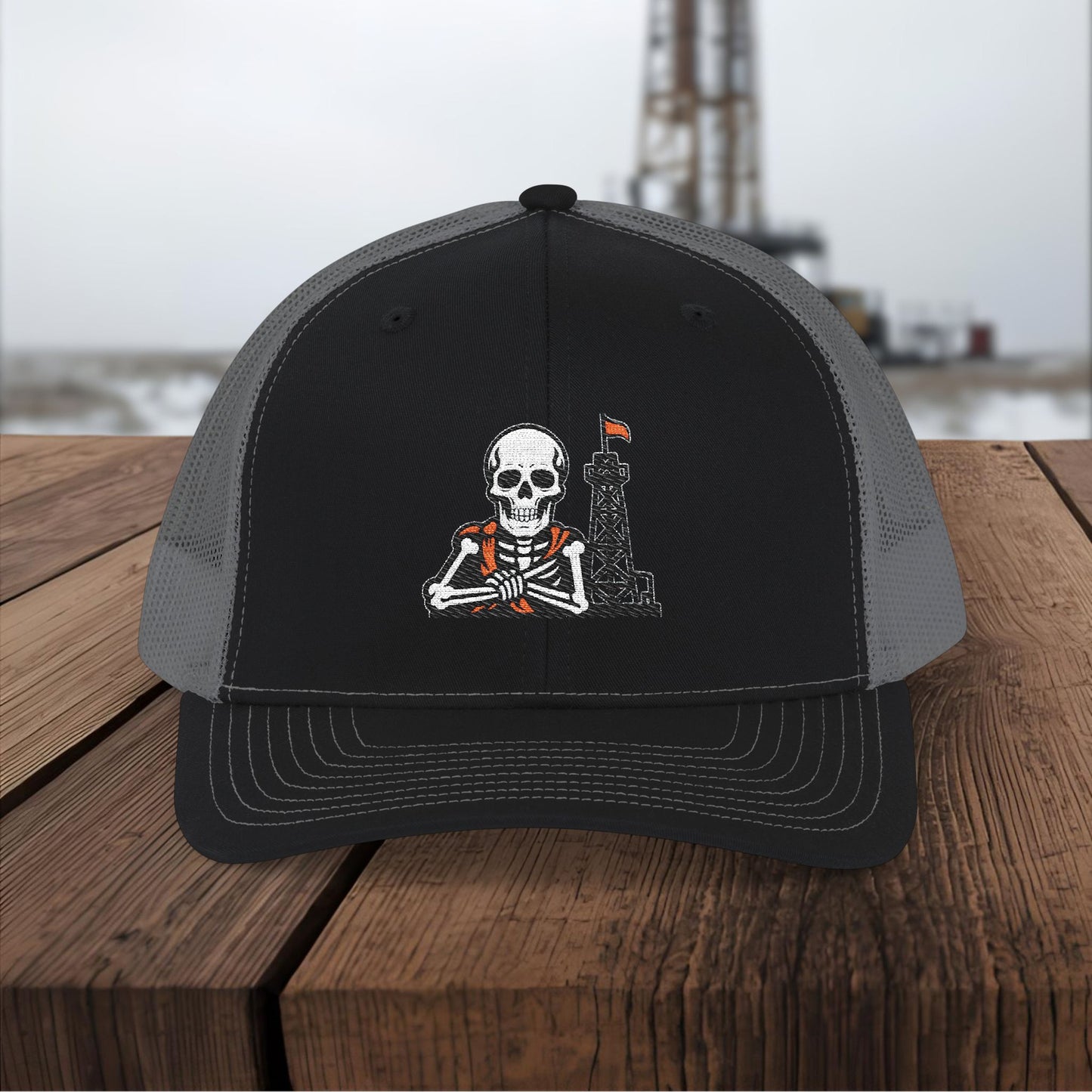 Oil Skeleton Work Hat, Oilfield All-Roles Cap