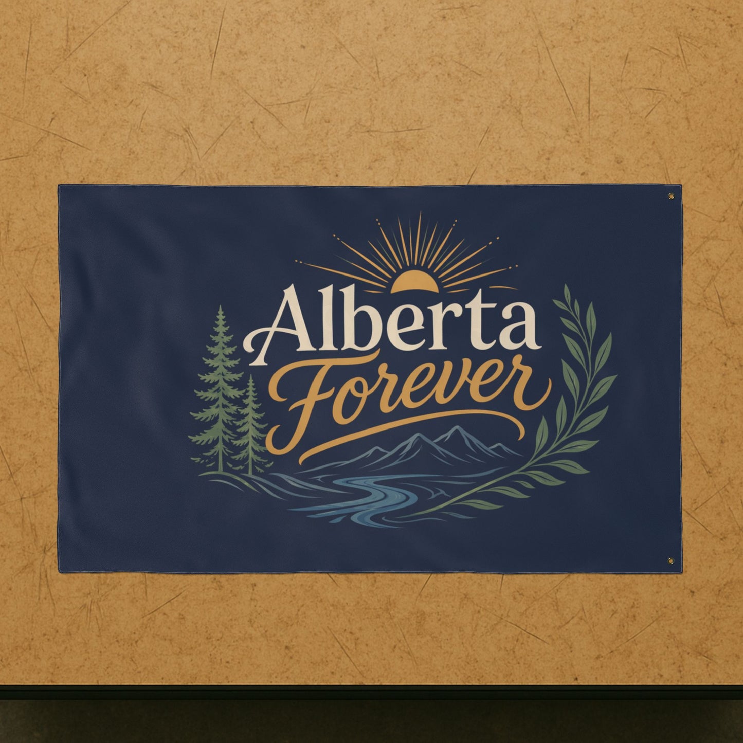 "Alberta Forever" Double-Sided Flag, Toughneck Outdoor Decorative Banner