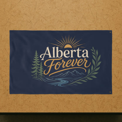 "Alberta Forever" Double-Sided Flag, Toughneck Outdoor Decorative Banner