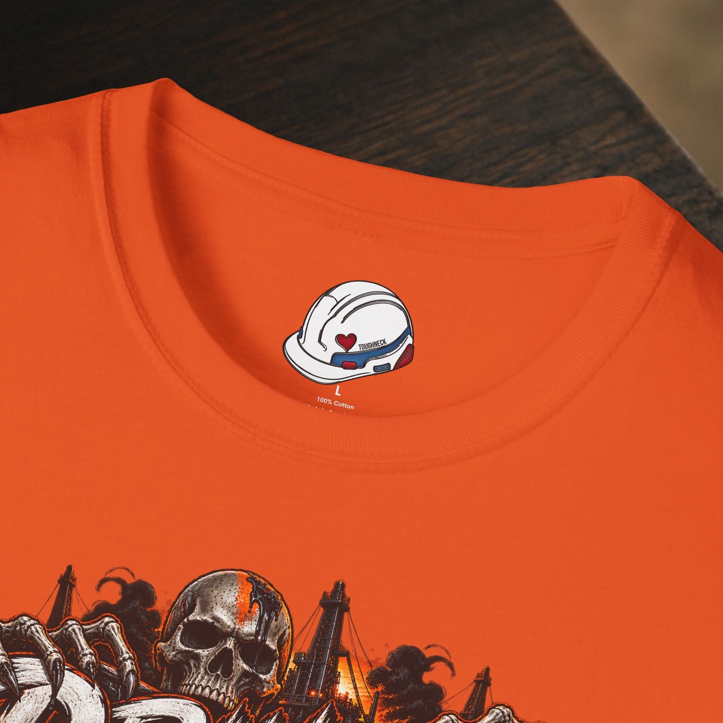 Driller Skull T-Shirt, Derrickhand Oilfield Rig Hand Shirt