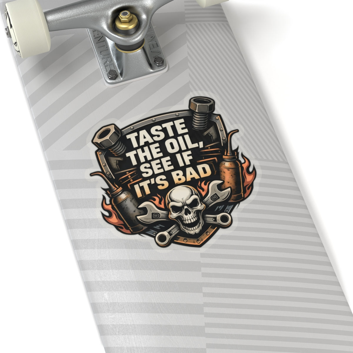 Taste the Oil See If It’s Bad Mechanic Sticker, Heavy Duty Mechanic hardhat stickers
