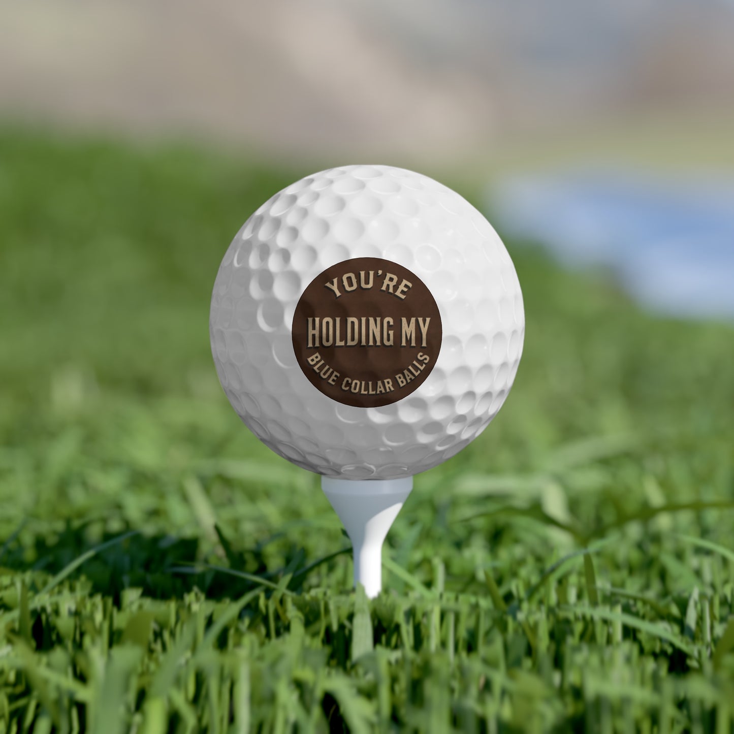 Blue Collar "Holding My Balls" Golf Balls, Toughneck 6pcs