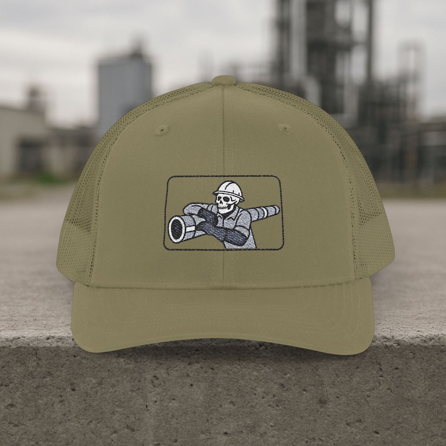 Insulator Pipe Work hat, Insulator Embroidered Skeleton cap