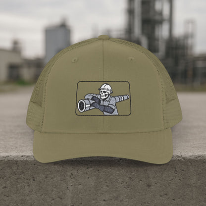 Insulator Pipe Work hat, Insulator Embroidered Skeleton cap