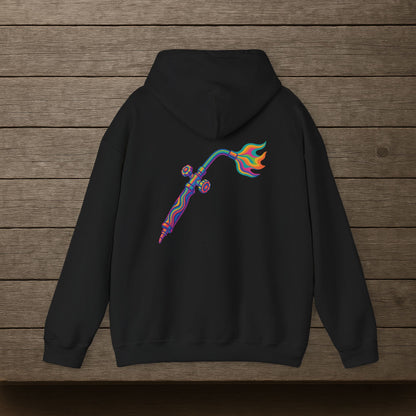 Psychedelic Torch Hoodie, Welder Sweater
