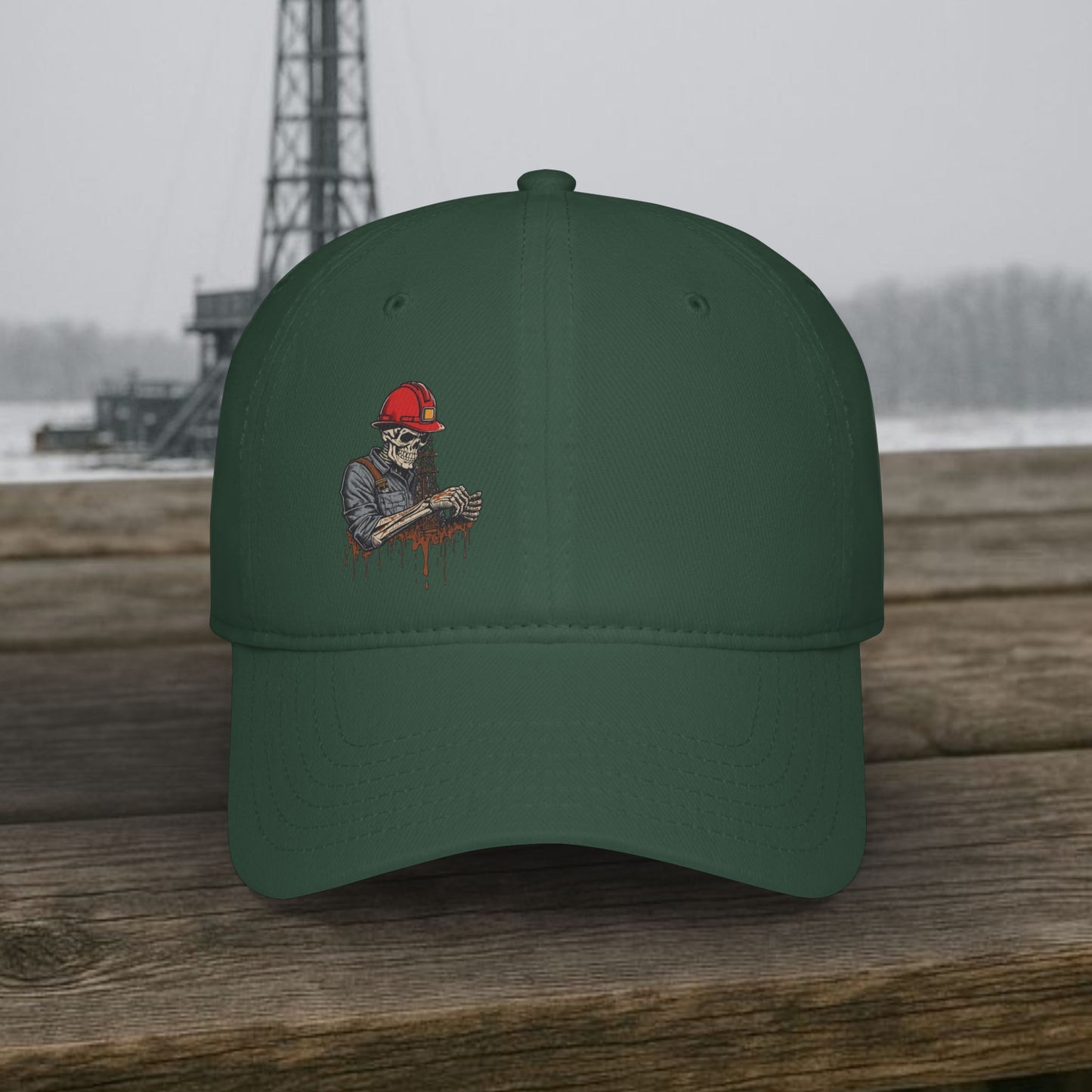 Skeleton Oilfield Worker Visual hat, General Oil cap