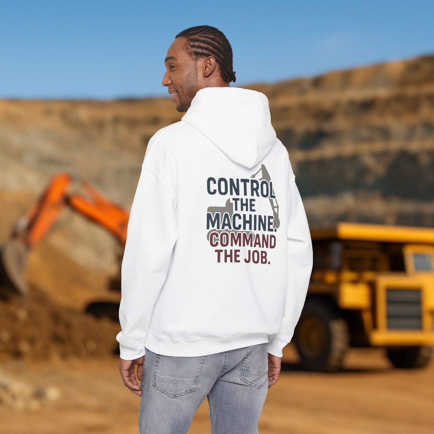 “Control the Machine Command the Job” Hoodie, Equipment Operator Sweater