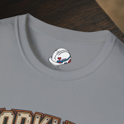 Forklift Operator Chained Industrial Forklift Badge T-Shirt