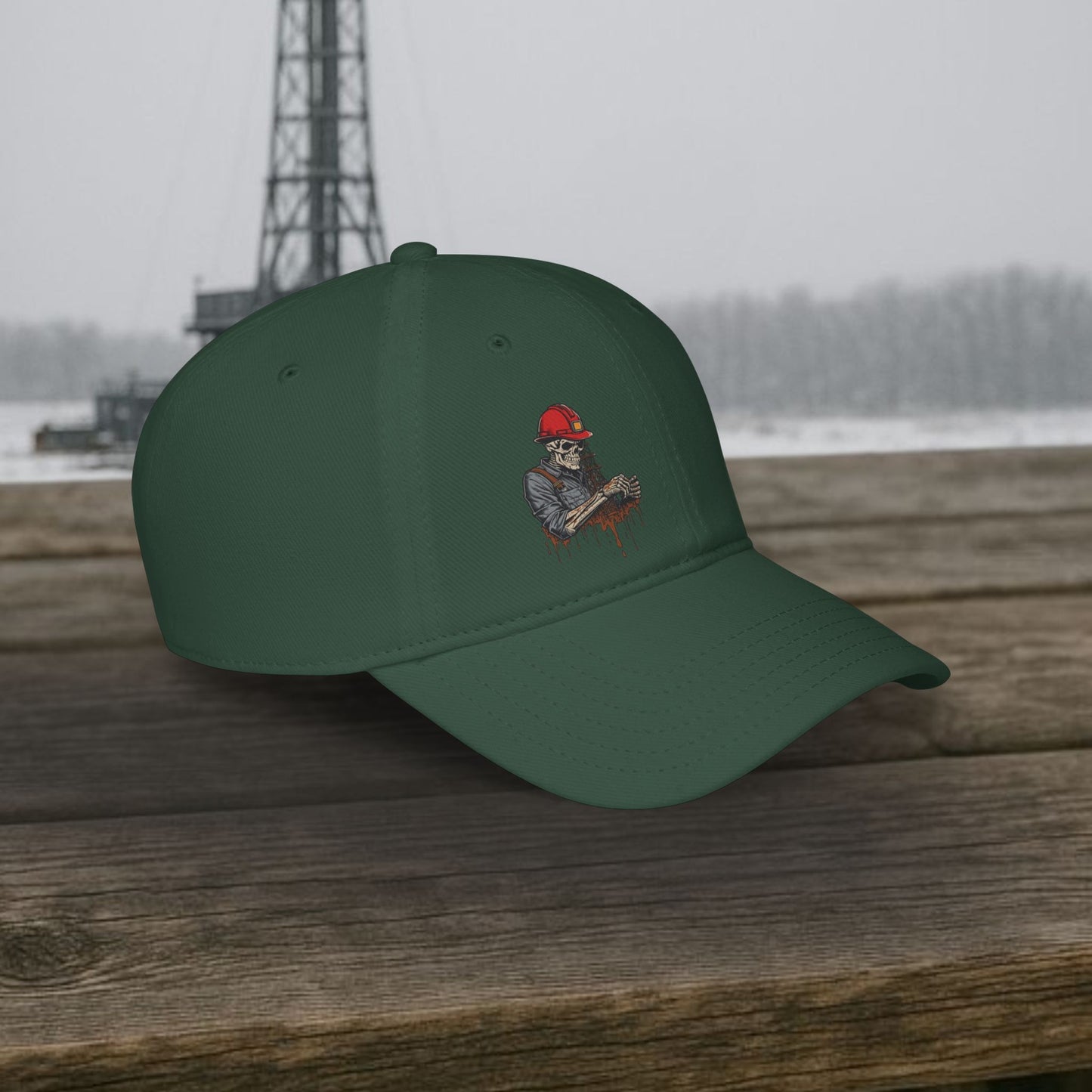 Skeleton Oilfield Worker Visual hat, General Oil cap
