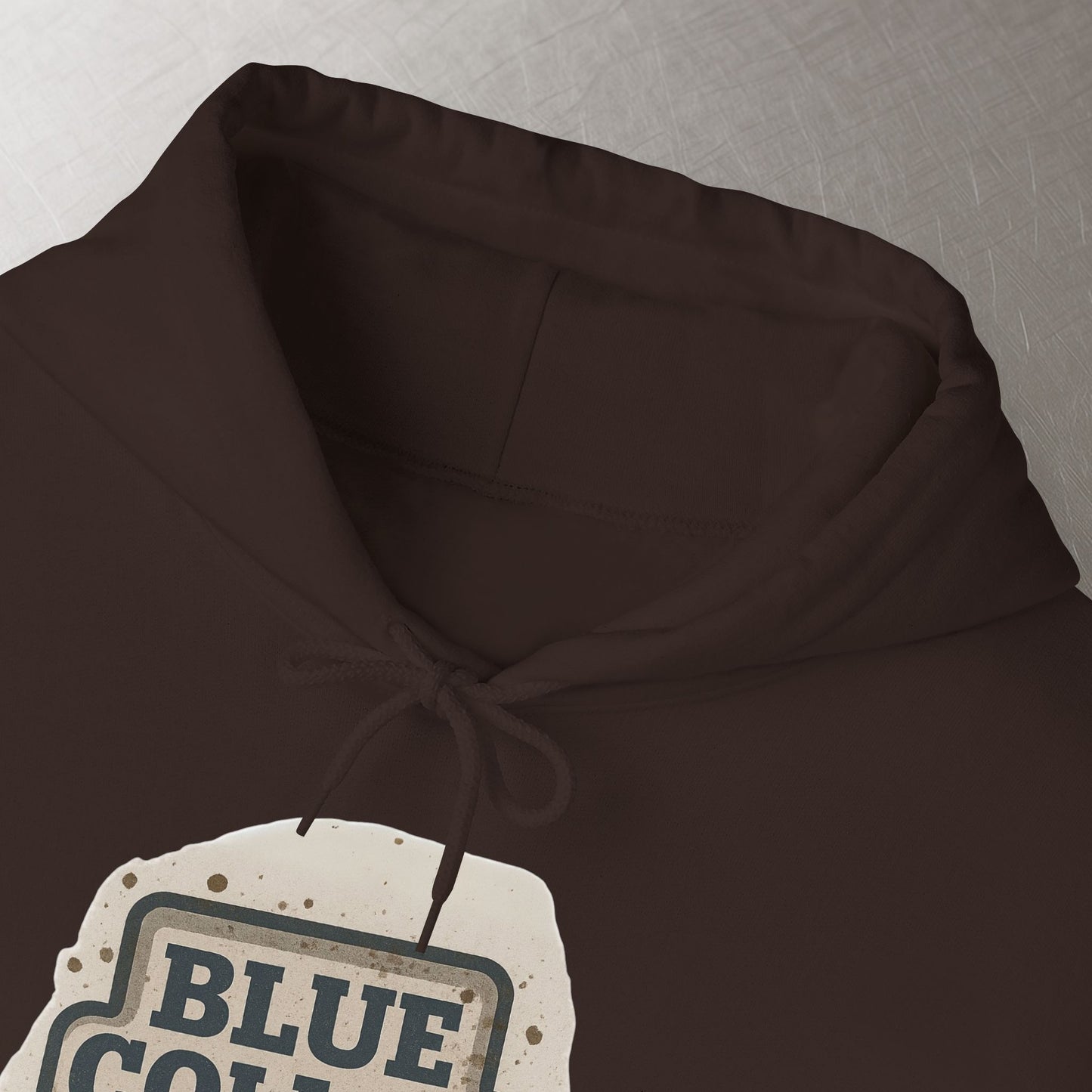 'Blue Collar As Fuck' Hoodie, Motivational Sweater