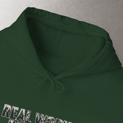 'Real Work Real Pay' Men's Hoodie, Motivational Sweater