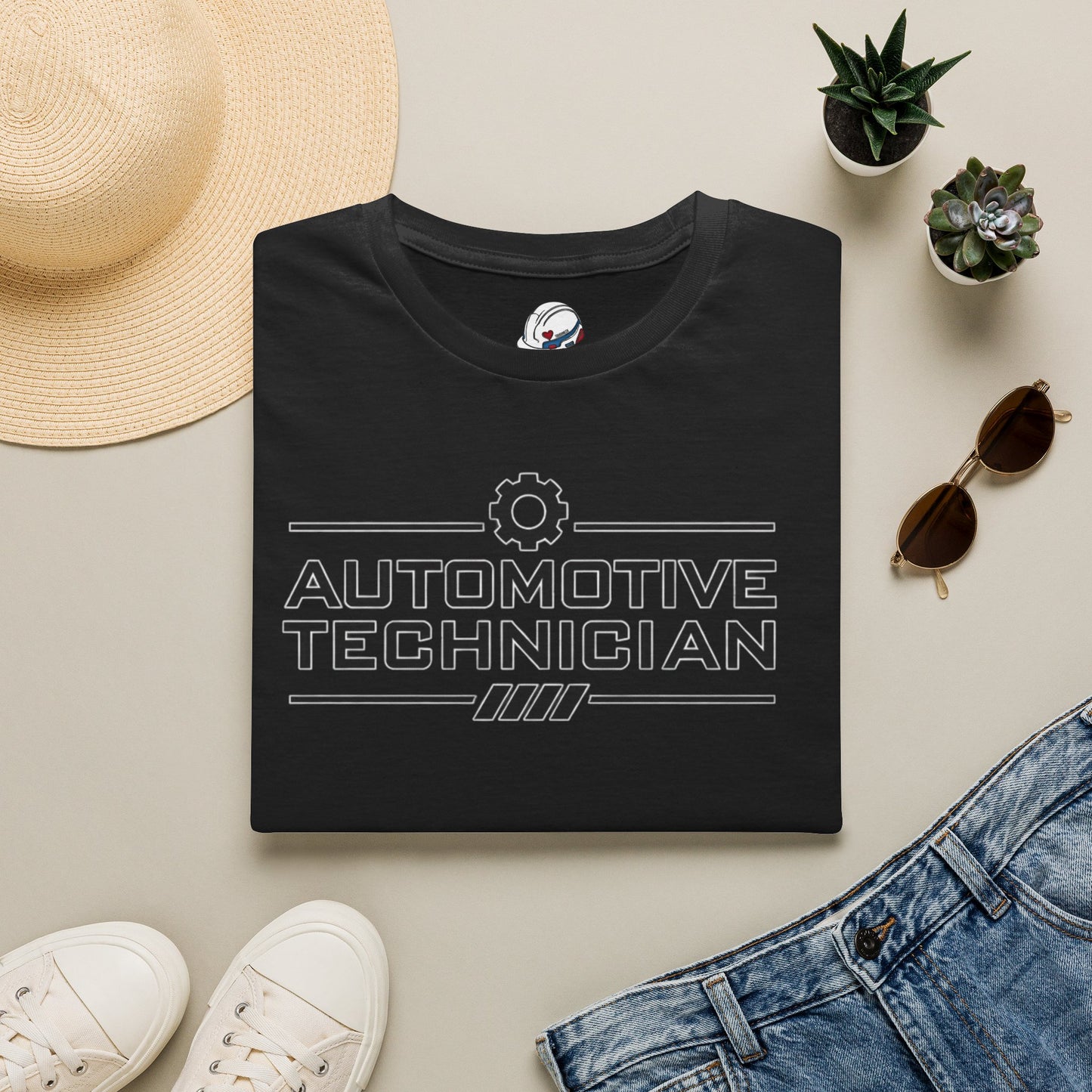 Industrial Badge Automotive Technician T-Shirt, Auto Mechanic T-Shirt